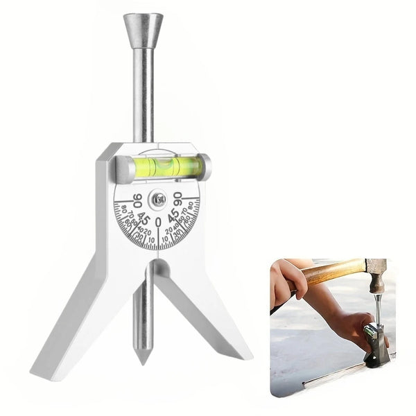 Pipe Center Finder Safety Pipe Marker Centering Tool for Measure Pipes 0.5" and Up 4" Y Type Head Fitted with Adjustable Dial