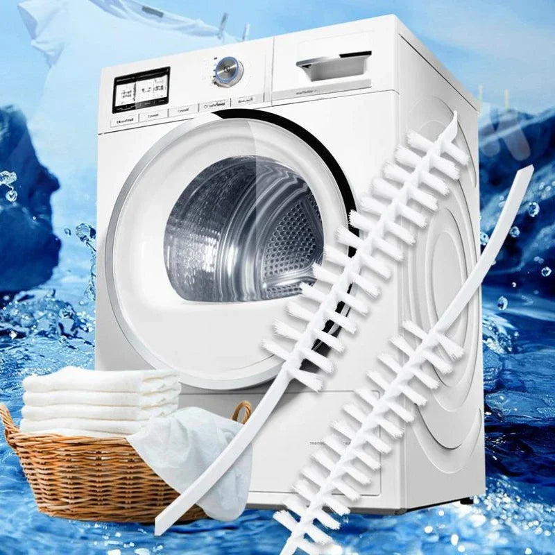 2Pcs Drum Washing Machine Cleaner Brush Universal Cleaning Brush Radiator Dryer Machine Inner Barrel Long Handle Brush Washing Tool