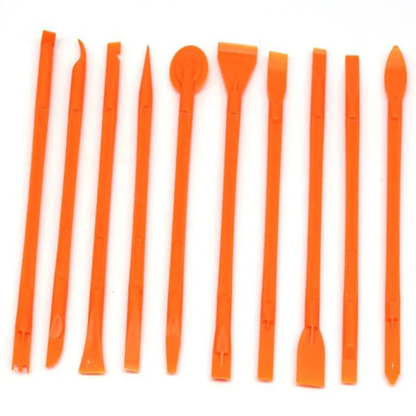 10Pcs Multi-purpose Plastic Crowbar Set Repair Tools Flathead Bars Flat Spudger Mobile Phone Dismantling Electronic Device