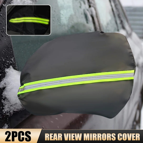 4Pcs Auto Mirror Protective Cover Snow Freeze Dust Waterproof Cover Universal Car Left and Right Rearview