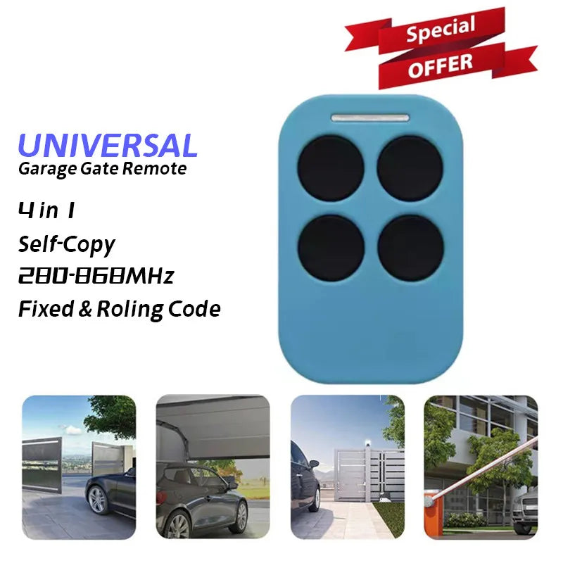 4 in 1 Multi-frequency 280mhz-868mhz Remote Key Duplicator Fixed Rolling Code Control Duplicator Universal Key