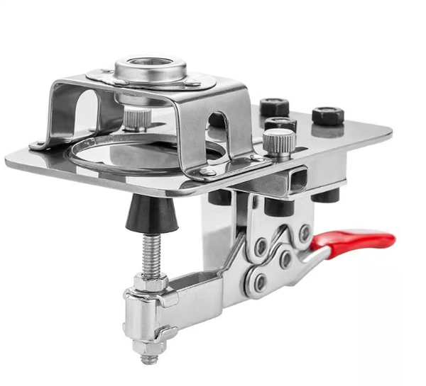 35mm Hinge Boring Jig with Fixture Aluminum Plastic Hole Opener Template Door Cabinets Woodworking Hole Drilling Guide Locator