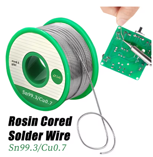100g High Purity 99.3% Tin Content Lead-free Solder Wire SN99.3 Cu0.7 Rosin Core Solder Wire No Washing Environmental Protection Tin Wire 0.6/0.8/1.0mm
