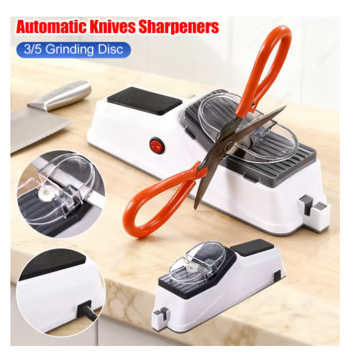 Upgrade Professional Electric Knife Sharpener With 3 Grinding disc USB Version Quick Sharpening And Polishing