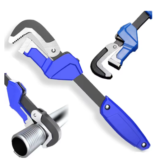 Heavy 75mm Adjustable Pipe 30cm Tube Wrench Plumber Pliers Key Universal Tools Plumbing Heavy Duty Bathroom Tap Clamp Spanner