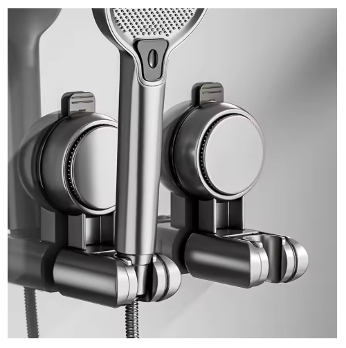 High-grade Suction Cup Shower Bracket Fixing Artifact Punch-free Movable Adjustable Bathroom Shower Rack Nozzle Accessories