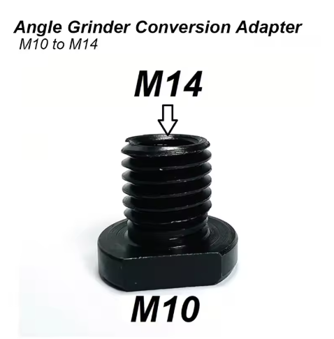 2Pcs Angle Grinder Attachment Adapter,M10 to M14/M16,Black Quick Change Polisher Interface Connector Practical Thread Converter
