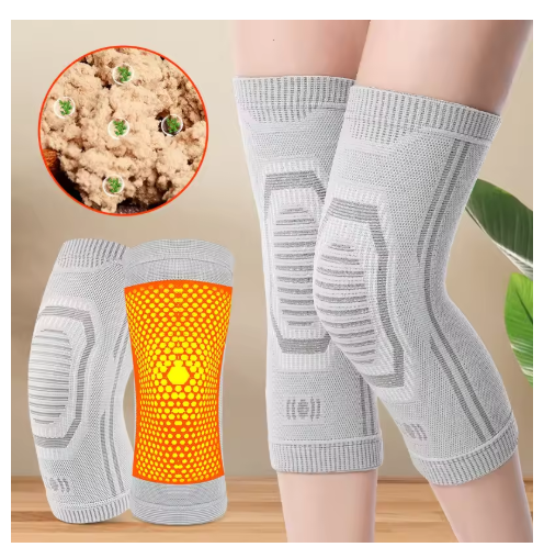 1Pc Graphene Self Heating Wormwood Kneepads Knee Brace Warm for Arthritis Joint Pain Relief Injury Recovery Massager Leg Warmer