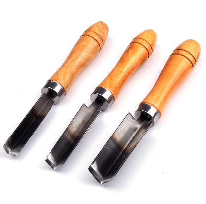 3Pcs Manganese Steel Caulk Removal Scrapers for Tile & Glass Sealant Cleaning, 10mm, 13mm, 15mm