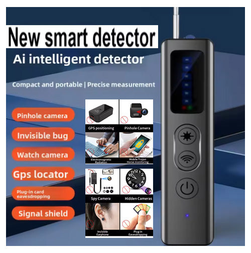 AI Smart Detector Anti GPS Positioning Monitoring Anti Spy Infrared Scanner Anti-candid Anti-Eavesdropping Hidden Devices Now Nowhere to Hide