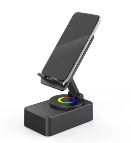 Bluetooth Speaker with Mobile Phone Holder Desktop Mobile Phone Stand