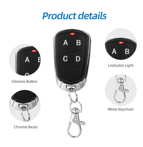 433MHz Clone Remote Control Wireless Fixed Rolling Code RF Transmitter ...