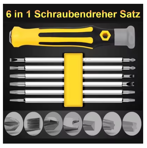 6 In 1 Screwdriver Set Precision Magnetic Screwdriver Set Hexagonal Pl ...