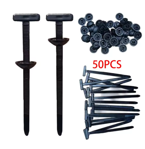 50Pcs Nylon Universal Cable Tie Buckle Cable Ties Heavy Duty Self-locking Zip Tie Holder Zippers Automatic Fixation Daily Automotive