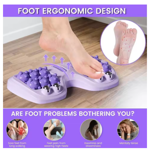 Portable Dual Foot Magnetic Massage Roller Cat Claw Foot Therapy Foot Massage Instrument Relaxation Point Stimulation Roller