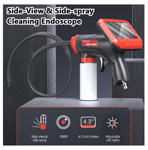 Portable Air Conditioner Sewer Pipe Cleaning Hvac Systems Drain Endoscope Borescope Stethoscope For Cars Inspection Camera Tools