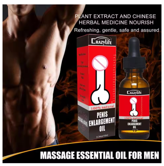 3Pcs Male Intimate Area Strengthening Massage Oil 10ml Body Care & Strengthening Treatment Massage