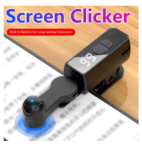 Mobile Screen Smart Continuous Clicker 107-Step Adjustable Air-Mapping Clicking Without Screen Damage HD Digital Display Portable Game Continuous Clicking / Novel Page Turning / Live Streaming