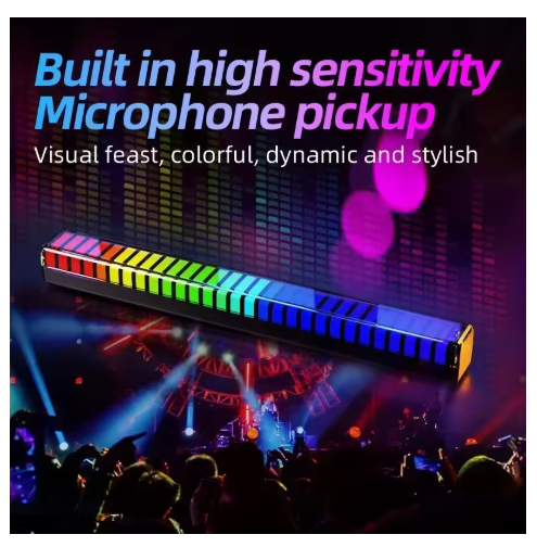 RGB Sound Pickup Lamp LED Atmosphere Lights Music Sync Muticolor Music ...
