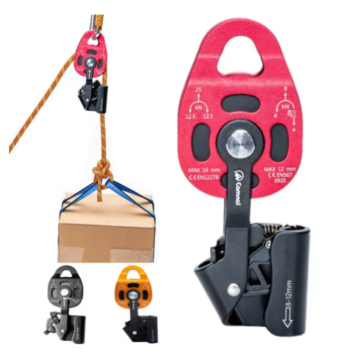 TUPA Effort-Saving Hoisting Pulley Block | Heavy-Duty Lifting Device | Double-Pulley Puller with Bearings | Unidirectional Locking Safety System | Maximum Load Capacity 2500kg | Suitable for Goods Hoisting Renovation Projects