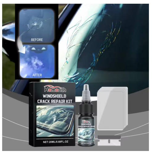 20ML Large-capacity Car Glass Nano Repair Agent Car Windshield Repair Resin Cracked Glass Repair Kit Glass Corrector Car Crack Repairing