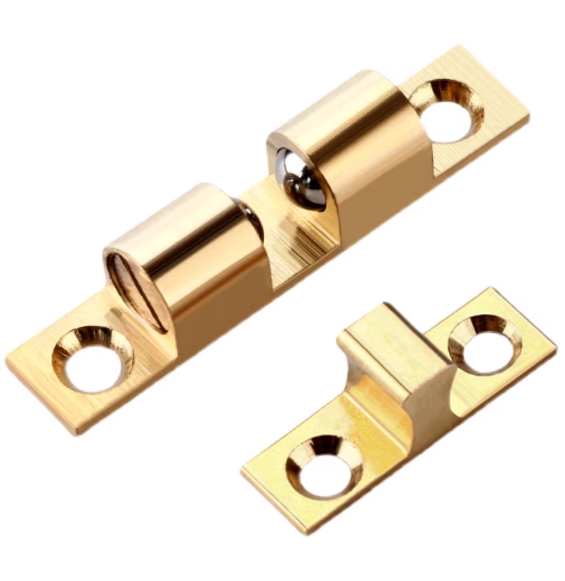6Pcs Zinc Alloy Cabinet Door Catch with Push-Button Release Adjustable tension for lasting quiet operation Suitable for cabinet doors 50–250cm