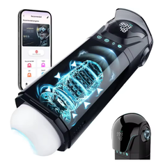 9-in-1 Smart Male Masturbator | App-Controlled Vibration + Thrusting + Suction Trio | Enhances Hardness and Stamina | Easy Clean, Full Size Compatibility
