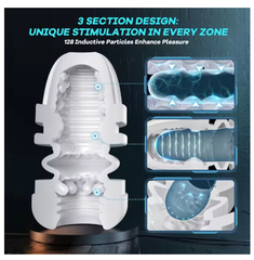 9-in-1 Smart Male Masturbator | App-Controlled Vibration + Thrusting + Suction Trio | Enhances Hardness and Stamina | Easy Clean, Full Size Compatibility