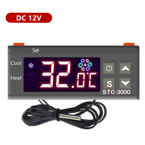 STC-3000 AC 110V-220V/12V/24V Digital Temperature Controller Thermostat Thermoregulator Incubator Thermometer Sensor Heating Cooling