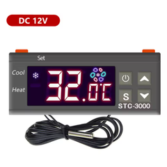 STC-3000 AC 110V-220V/12V/24V Digital Temperature Controller Thermostat Thermoregulator Incubator Thermometer Sensor Heating Cooling