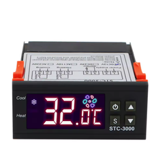 STC-3000 AC 110V-220V/12V/24V Digital Temperature Controller Thermostat Thermoregulator Incubator Thermometer Sensor Heating Cooling