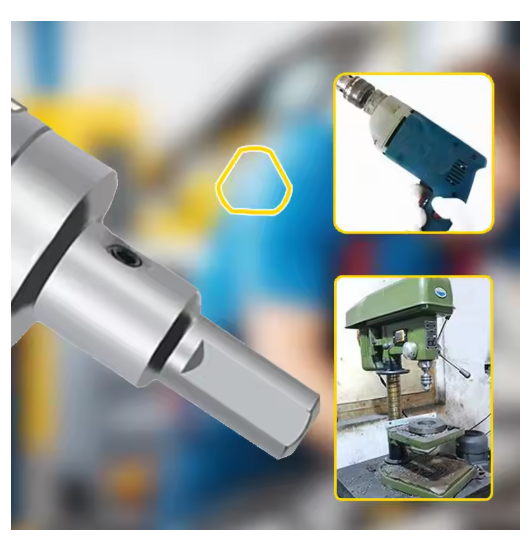 6/10/12Pcs Alloy Hole Saw Set 16-53mm Carbide Hole Saws for Metal Applications Non-Slip Triangular Handle Positioning Drill Hole Saw Set Suitable for Hand Drills and Bench Drills