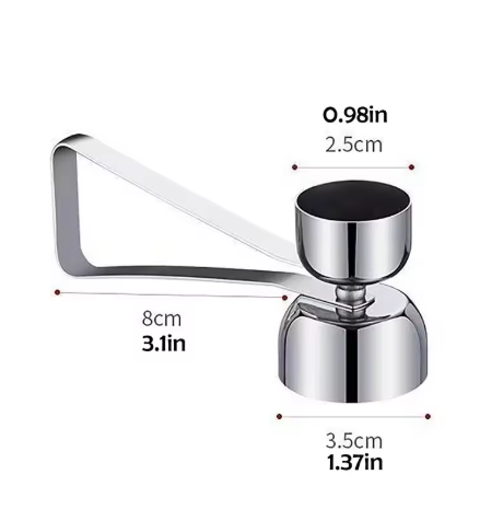 2Pcs 304 Stainless Steel Egg Cracker Small+Large Set Effortless Egg Cracking Preserves Shape Without Shell Fragmentation