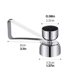 2Pcs 304 Stainless Steel Egg Cracker Small+Large Set Effortless Egg Cracking Preserves Shape Without Shell Fragmentation