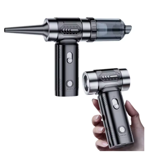 4500KPa 4-in-1 Multi-Function Handheld Blower Vacuum 100,000 RPM Powerful Turbine Fan Performs Vacuuming, Dust Blowing, Inflation, and Suction in One Device