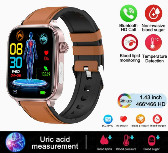 Health Monitoring Smartwatch Smart Micro-Checkup Watch 30-second heart ...