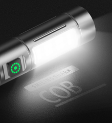 60,000-Lumen M60 White Laser Zoom Torch with Side-Mounted COB Softlight and Six-Level Intelligent Lighting