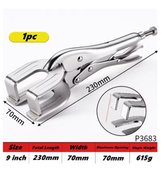 9-inch U-Shaped Welding Locking Pliers, Adjustable Multifunctional Metal Welding Clamp Pliers Quick-lock Release for Easy Removal