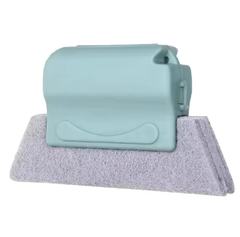 2Pcs Power Scrub Window Brush for Hard-to-Reach Grooves and Corners Green