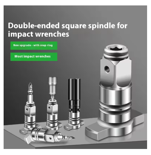 Multi-Functional Square Drive Adapter for Electric Wrenches | Strong Magnetic Square Drive | High-Hardness Magnetic Dual-Use Square Adapter | Compatible with Hex Shanks and Sockets | Suitable for 99% of Electric Wrenches