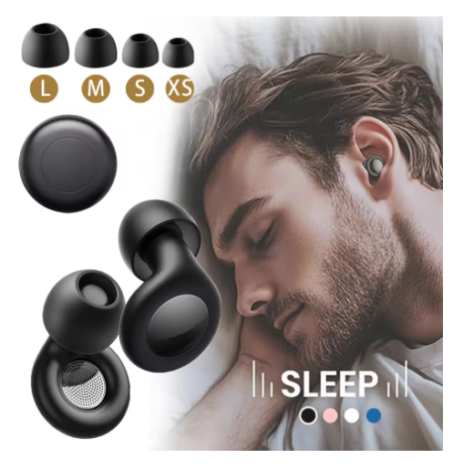 Deep Sleep Earplugs | Powerful Noise Reduction &amp; Sound Isolation | Anti-Disturbance &amp; Noise Protection | Comfortable Silicone Material | Washable &amp; Reusable | Dormitory, Study &amp; Travel Noise-Cancelling Earplugs for Sleep