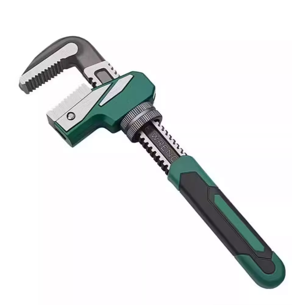 Wide-Opening Heavy-Duty Pipe Wrench 80mm F-Type Adjustable Wrench Wear-Resistant Anti-Slip Pipe Wrench Multi-Functional Plumber's Tool