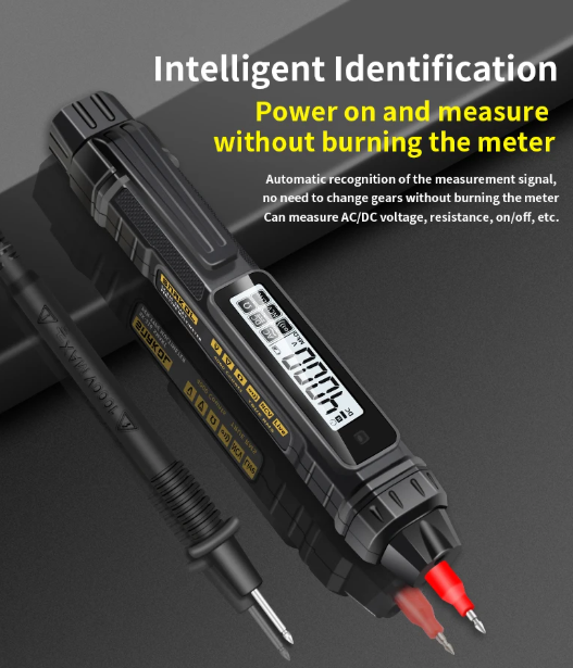 AN-20 Smart Voltage Tester and Multimeter Combo | Automatic AC/DC Voltage Detection | Non-Contact Inductive Testing | Domestic Electrician's Essential | Portable Digital Display Voltage, Resistance &amp; Continuity Tester