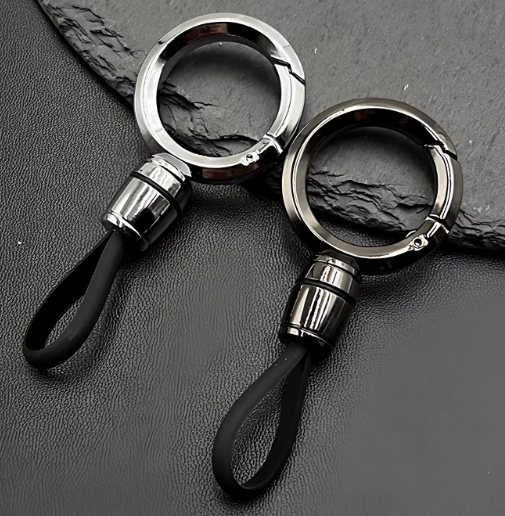 2Pcs High-end Men’s Car Keychain Lanyard