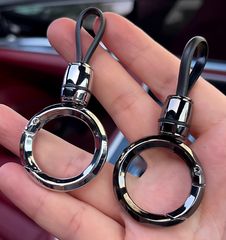 2Pcs High-end Men’s Car Keychain Lanyard