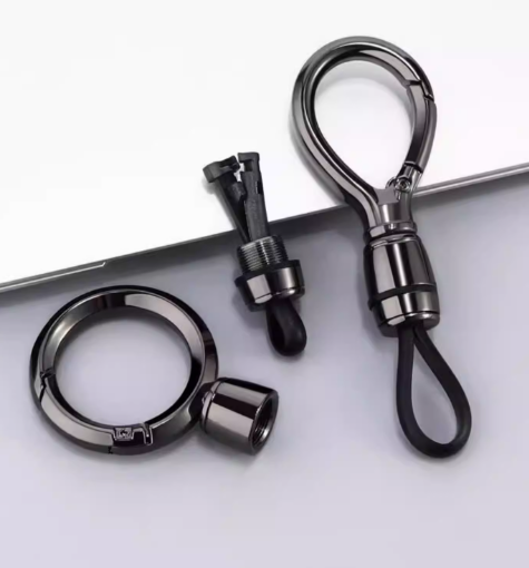2Pcs High-end Men’s Car Keychain Lanyard