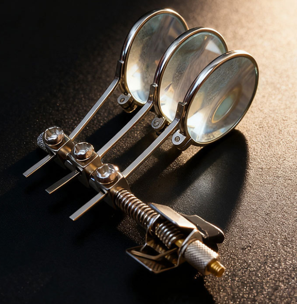 Adjustable Clip on Glasses Loupe Magnifier 5X to 15X HD Triplet Lenses for Watch Repair Jewelry Making Inspection Portable