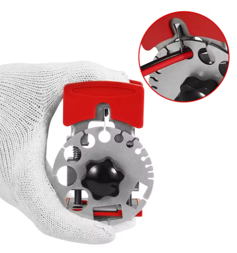 Hand Wire Stripping Machine, Heavy Duty Metal Manual Peeler Tool with 14 Holes (0.9-16mm²), Sharp Steel Blade Adjustable, Easy Pull Wire Peeler for Home Electricians and Copper Scrap Recycling