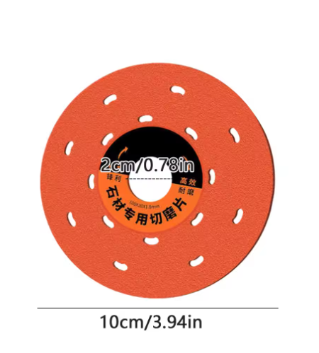 3Pcs Stone Slab Cutting Disc Tile-Specific Grinding Disc Stone, Wood & Stainless Steel Cutting Tool 45° Chamfering & Trimming Flat Grinding & Polishing Tile Polishing Disc Brazed Diamond Abrasive Ultra-Thin 1.0mm High-Efficiency & Wear-Resistant