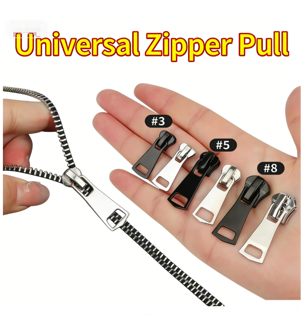 6Pcs Metal Universal Instant Zipper Repair Kit Replacement Zipper Sliding Teeth Rescue Zipper For 3 Different Size For metal resin zippers